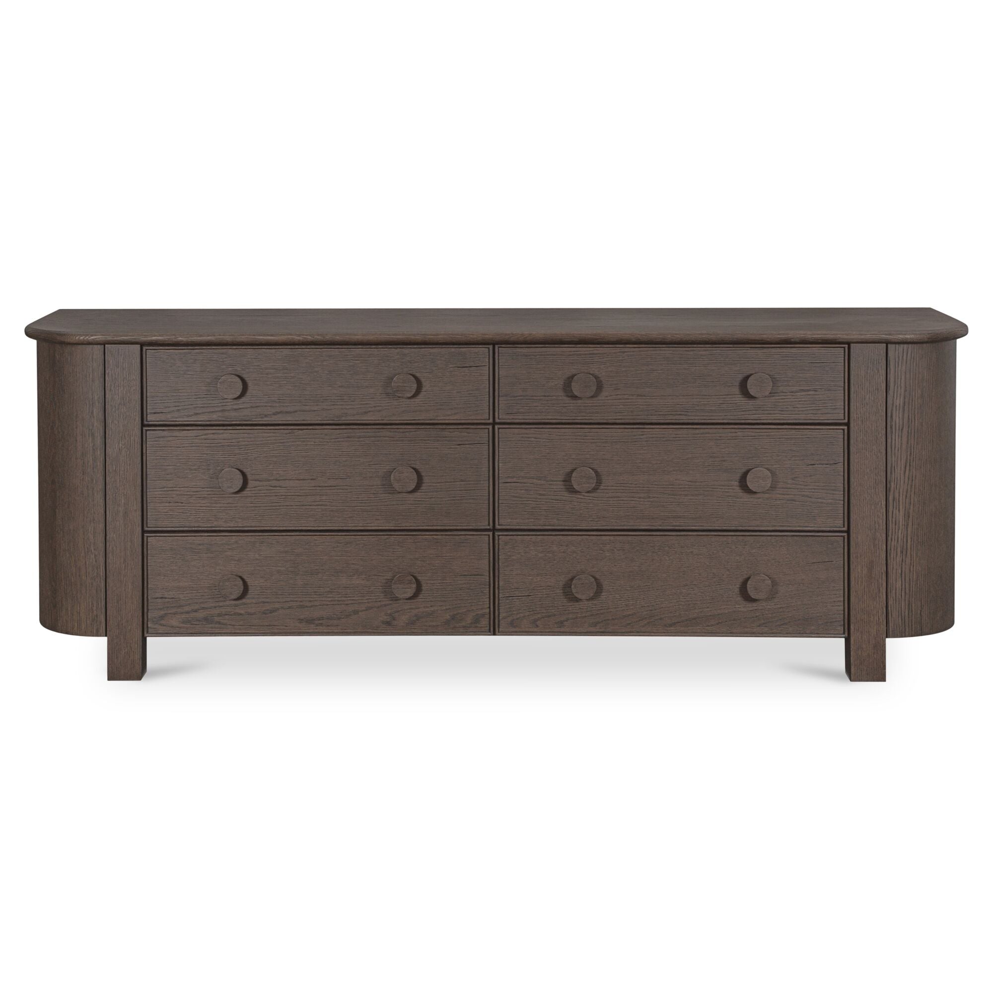Loren 6 Drawer Dresser Dark Brown - 1630Living