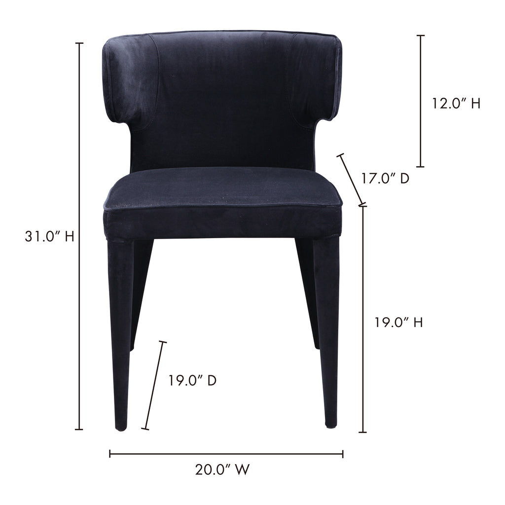 Jennaya Dining Chair Black - 1630Living