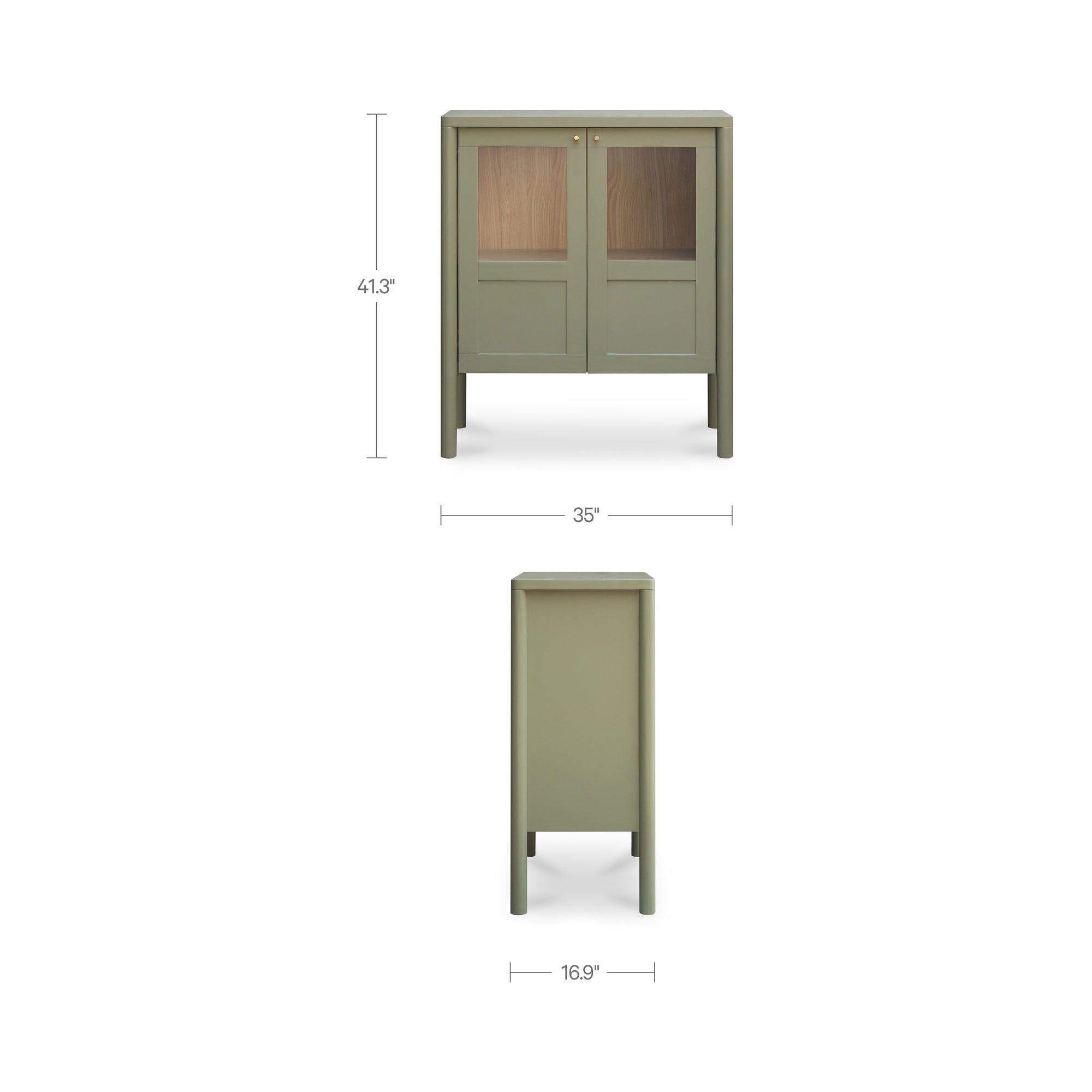Hannah Cabinet Green - 1630Living