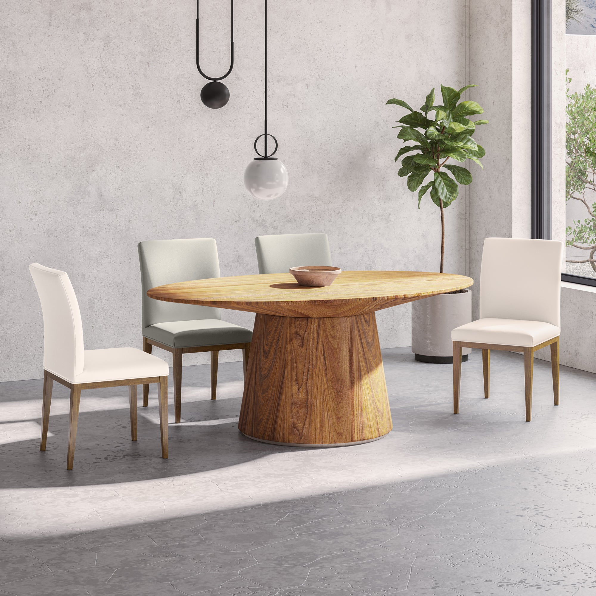Frankie Dining Chair White - Set Of Two - 1630Living