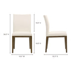Frankie Dining Chair White - Set Of Two - 1630Living