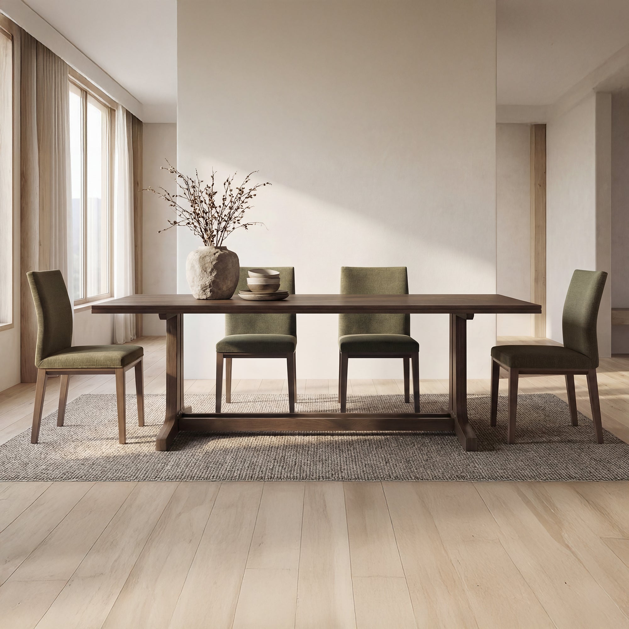 Frankie Dining Chair Olive - Set Of Two - 1630Living