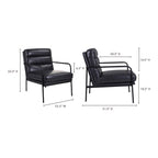 Verlaine Chair Raven Black - 1630Living