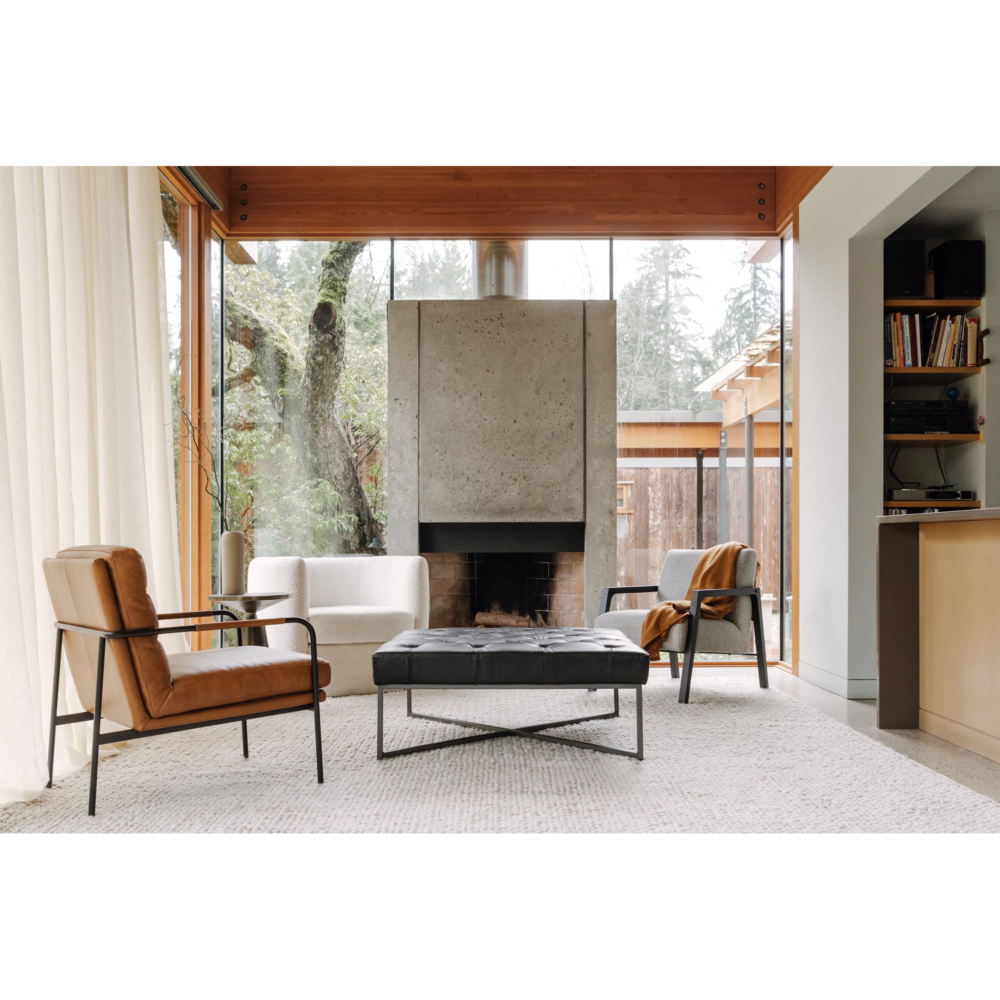 Verlaine Armchair Chestnut Brown - 1630Living