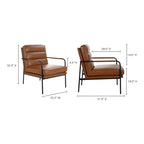 Verlaine Armchair Chestnut Brown - 1630Living