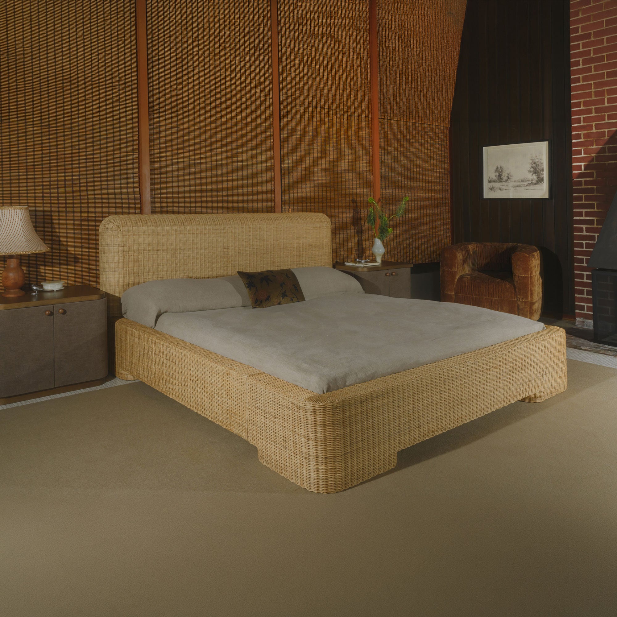 Claudia Bed Queen Natural - 1630Living