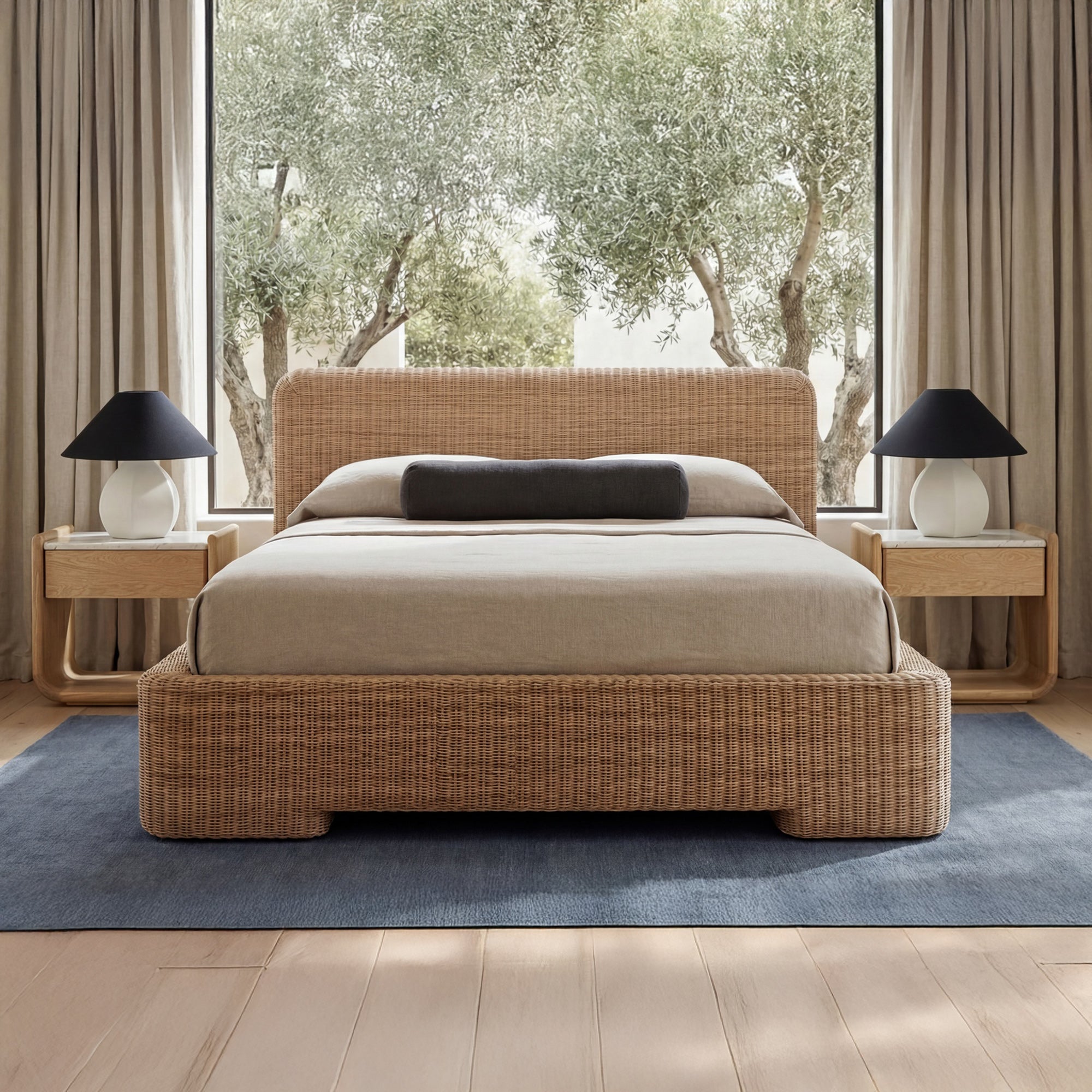 Claudia Bed Queen Natural - 1630Living