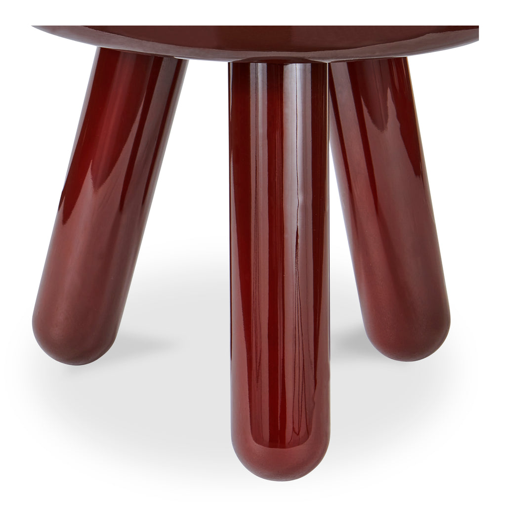 Joy Accent Table Deep Red Lacquer - 1630Living
