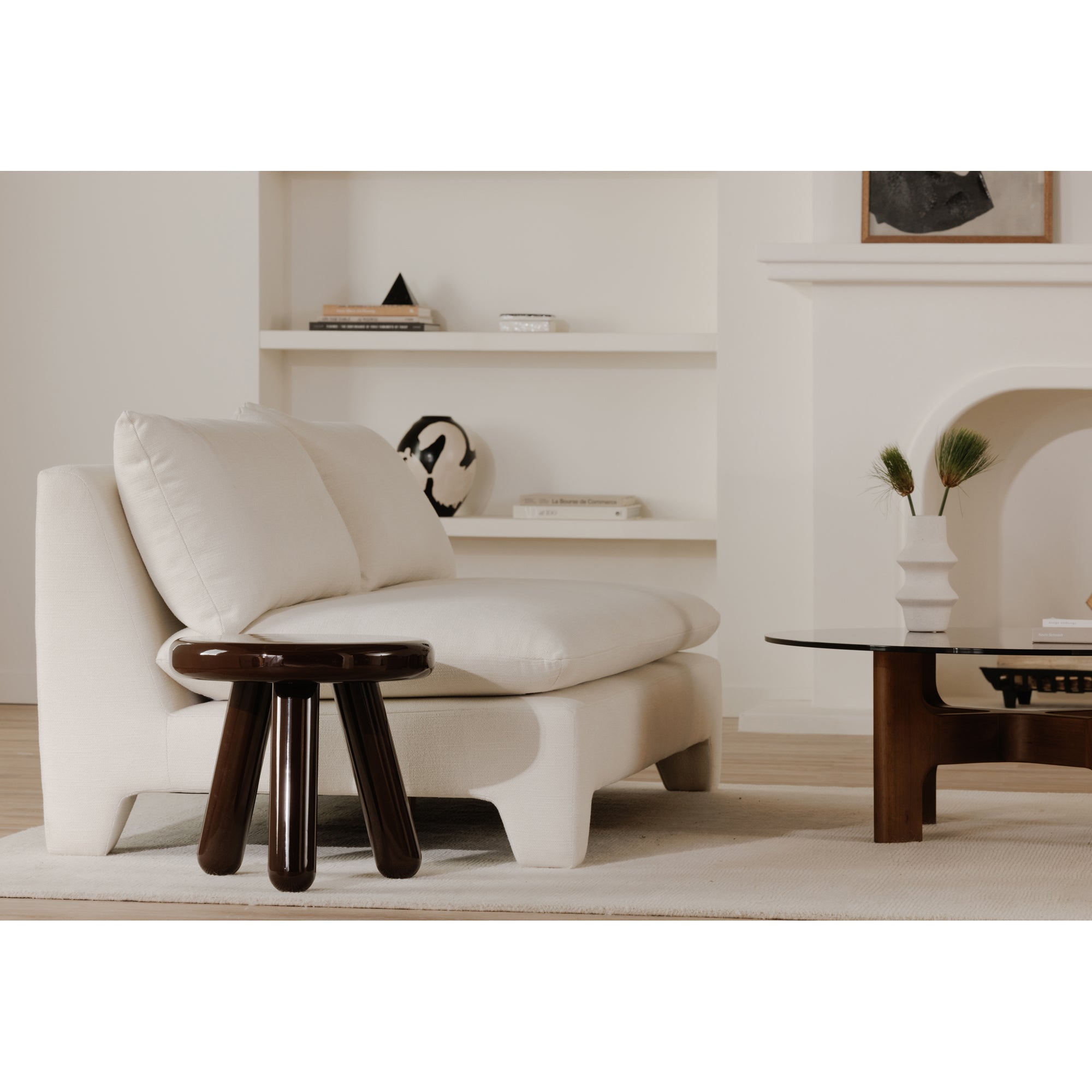 Joy Accent Table Deep Red Lacquer - 1630Living