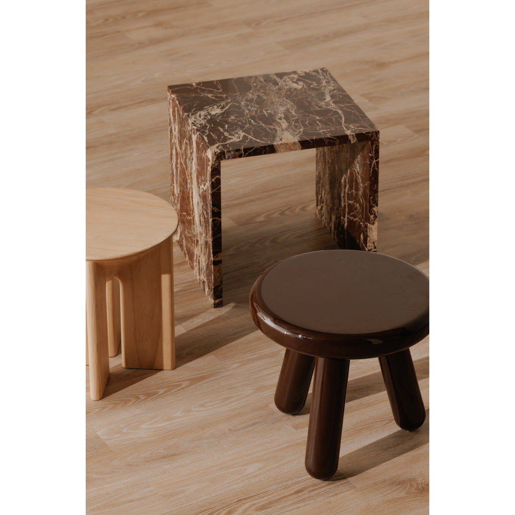 Joy Accent Table Deep Red Lacquer - 1630Living