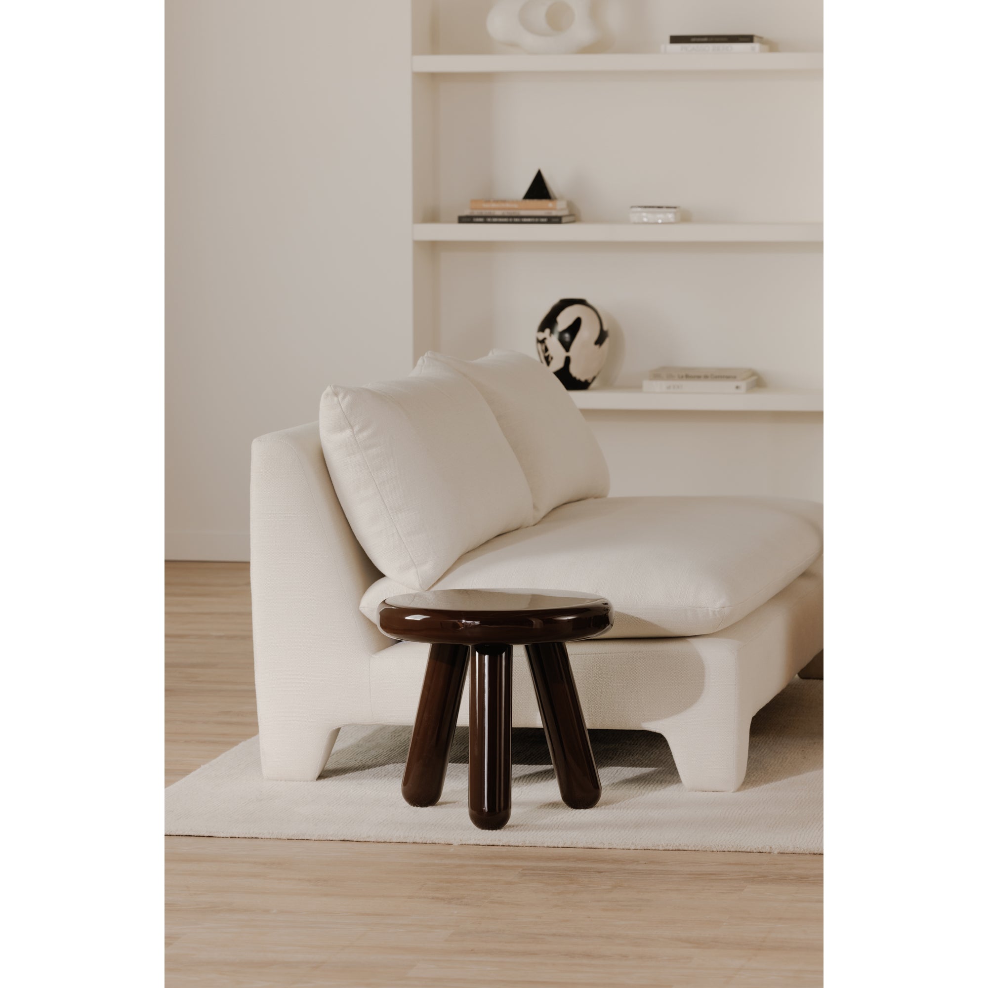 Joy Accent Table Deep Red Lacquer - 1630Living