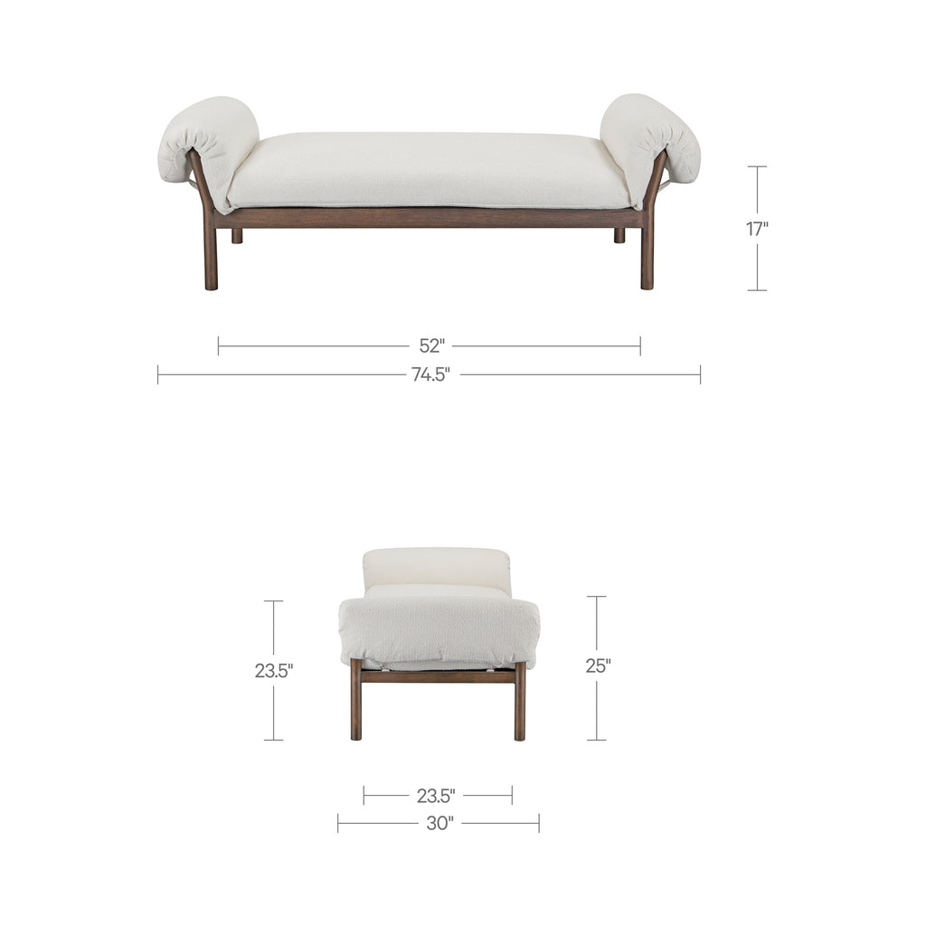 Cardero Daybed Ivory - 1630Living