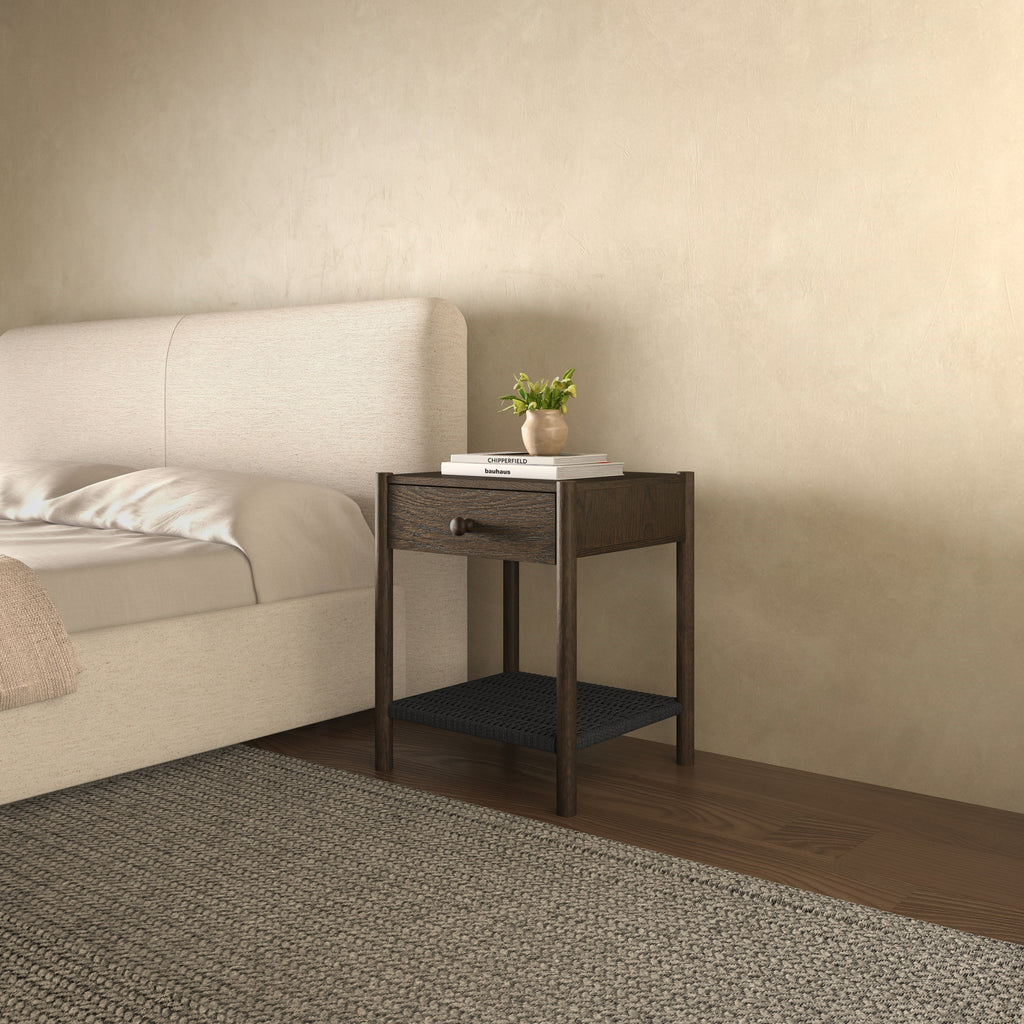 Millie Nightstand Dark Brown - 1630Living