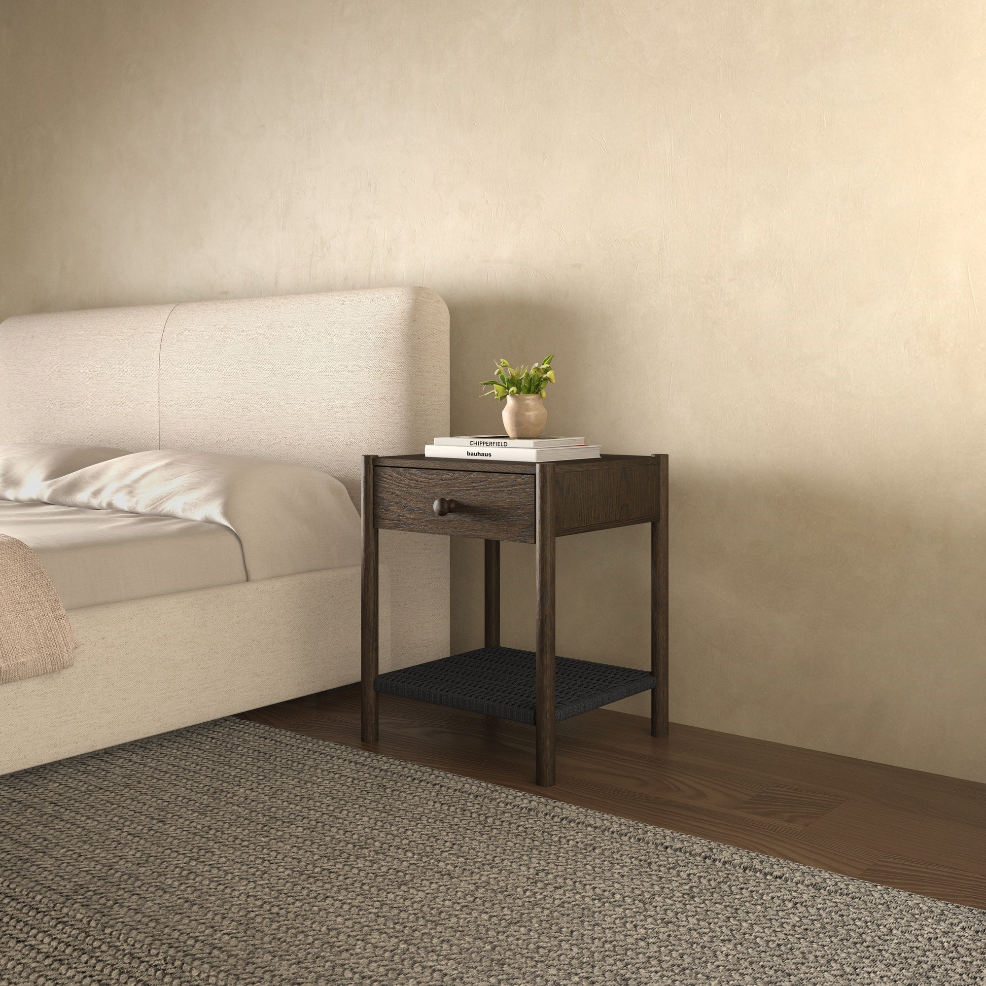 Millie Nightstand Dark Brown - 1630Living