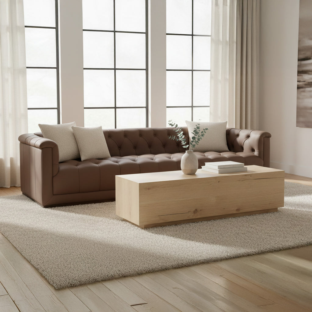 Sawyer Coffee Table Rustic Oak - 1630Living
