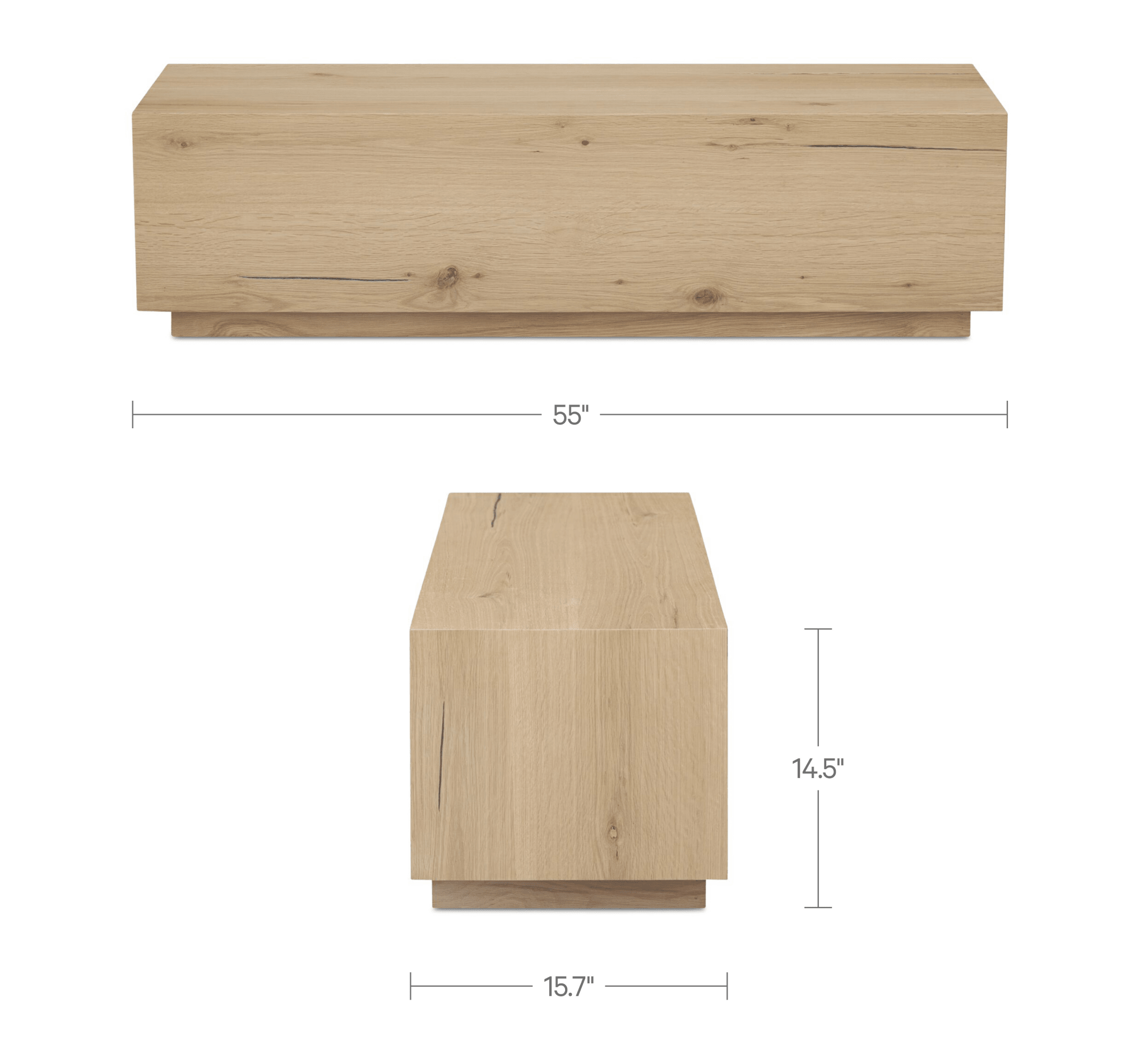 Sawyer Coffee Table Rustic Oak - 1630Living