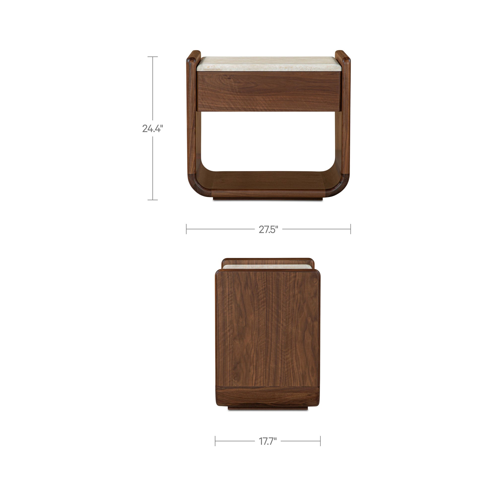 Enns Nightstand Dark Brown - 1630Living