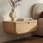 Hettie Floating Nightstand Natural - 1630Living