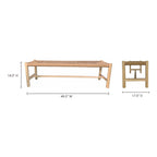 Hawthorn Small Bench Natural - 1630Living