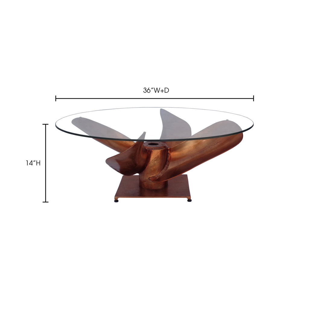 Archimedes Coffee Table Copper - 1630Living