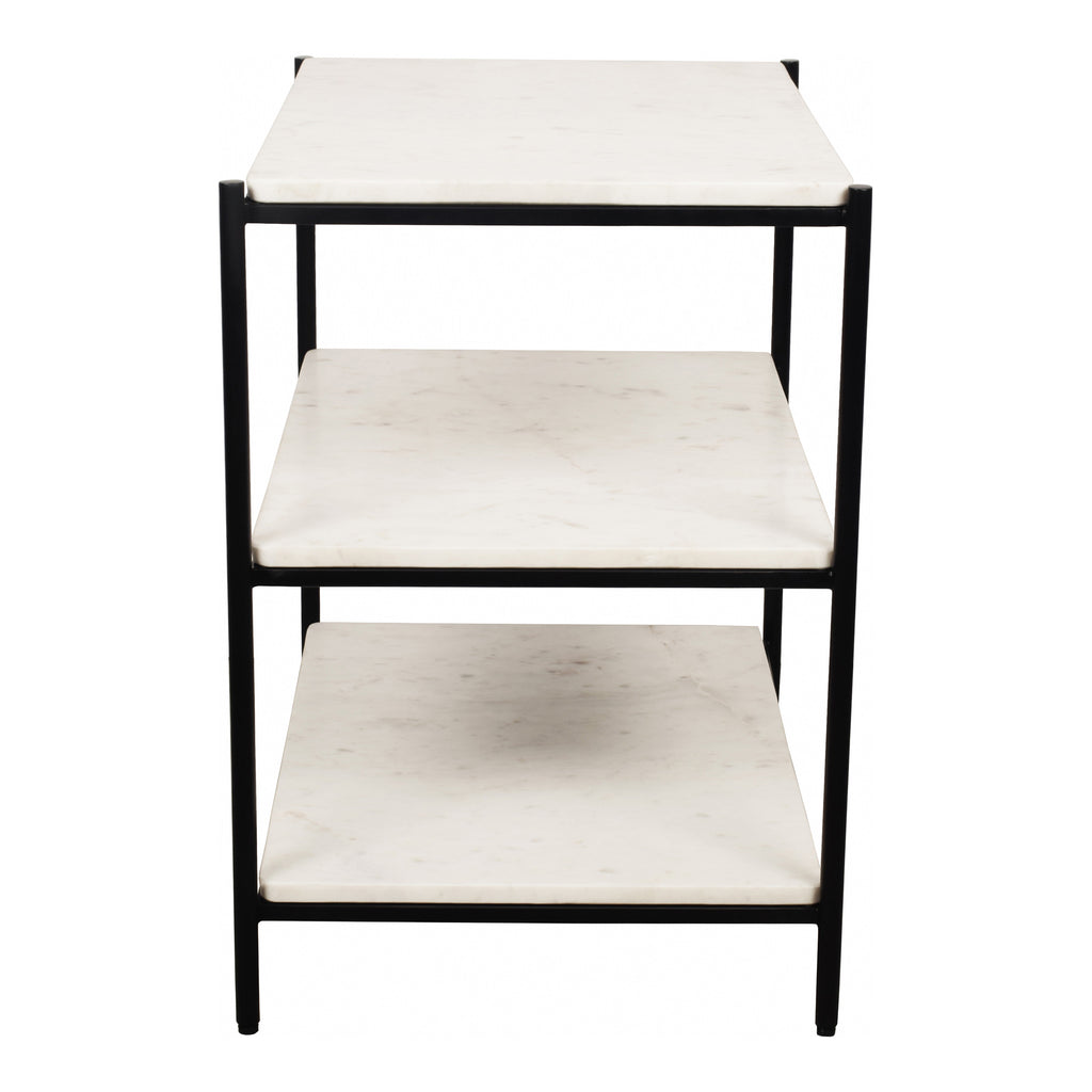 Trine Nightstand White Marble - 1630Living