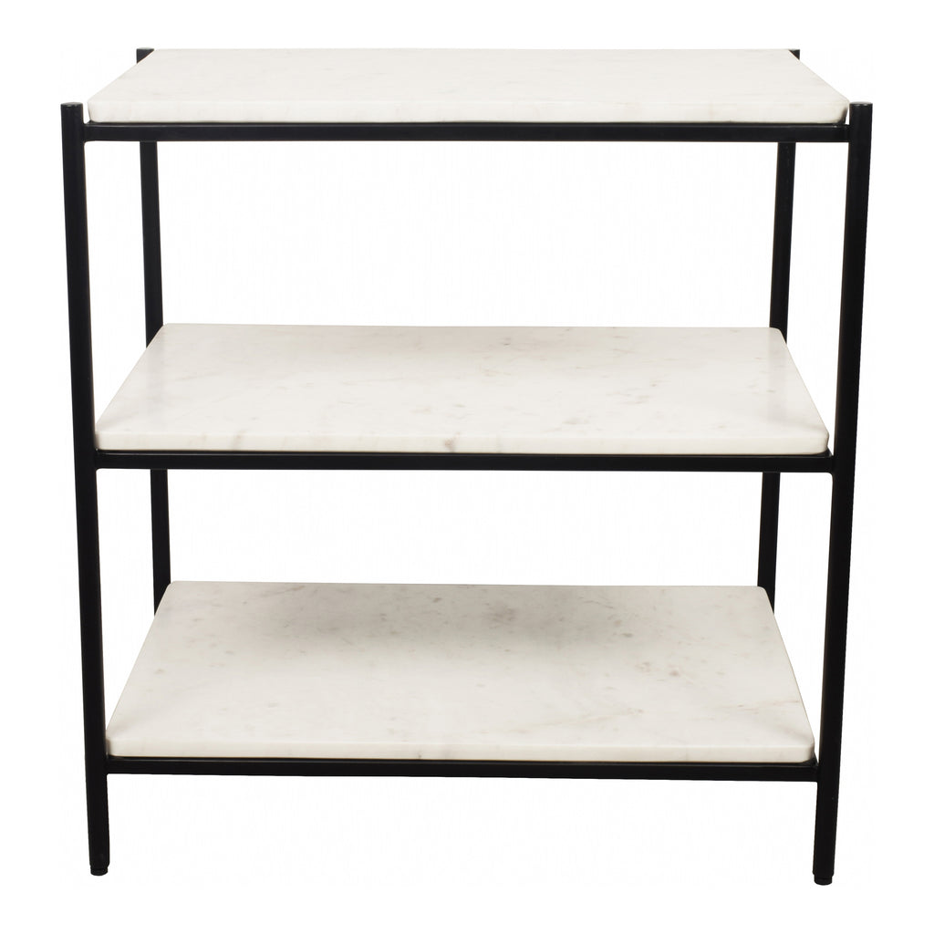 Trine Nightstand White Marble - 1630Living