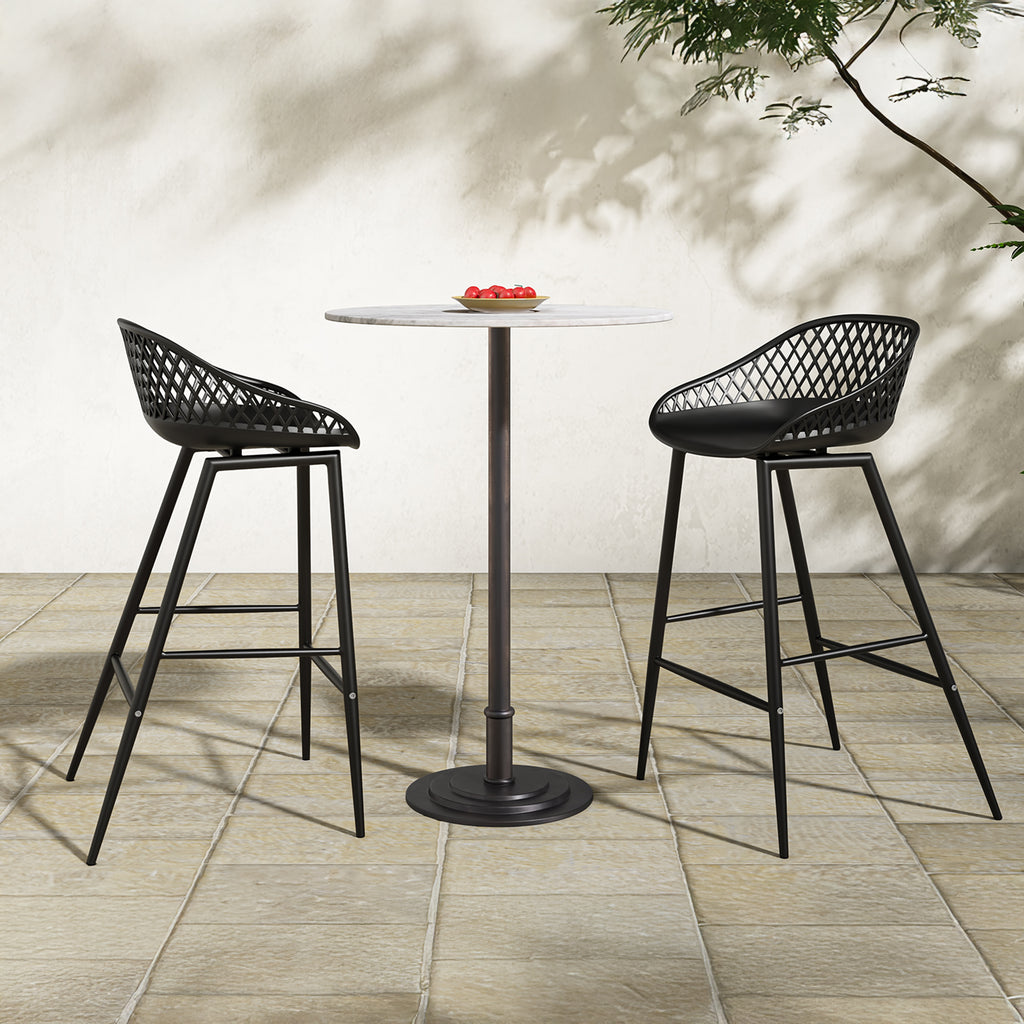Tori Outdoor Counter Table White Marble - 1630Living