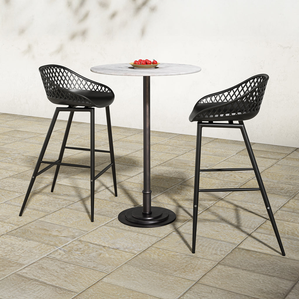Tori Outdoor Counter Table White Marble - 1630Living