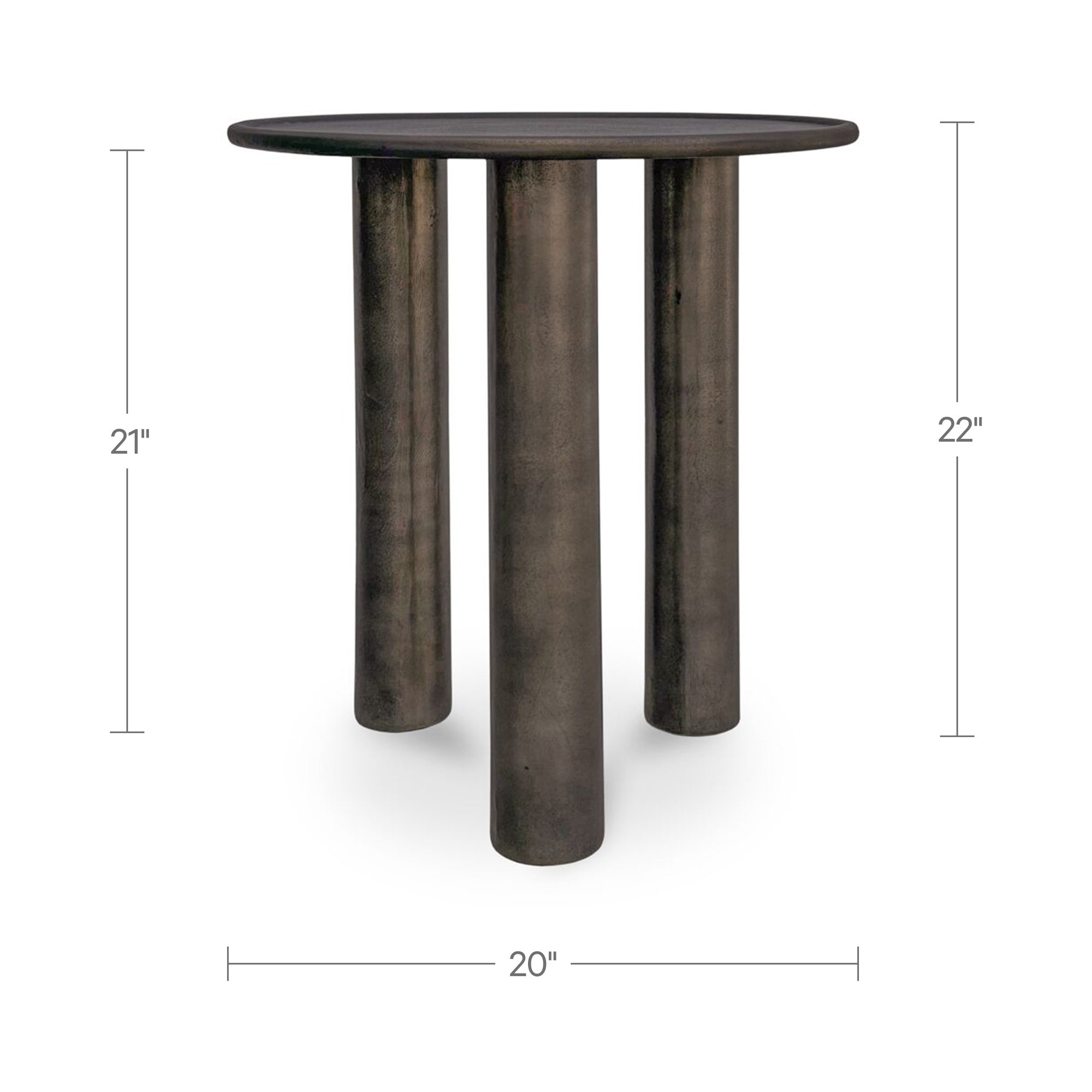 Deacon Outdoor Side Table Deep Bronze - 1630Living