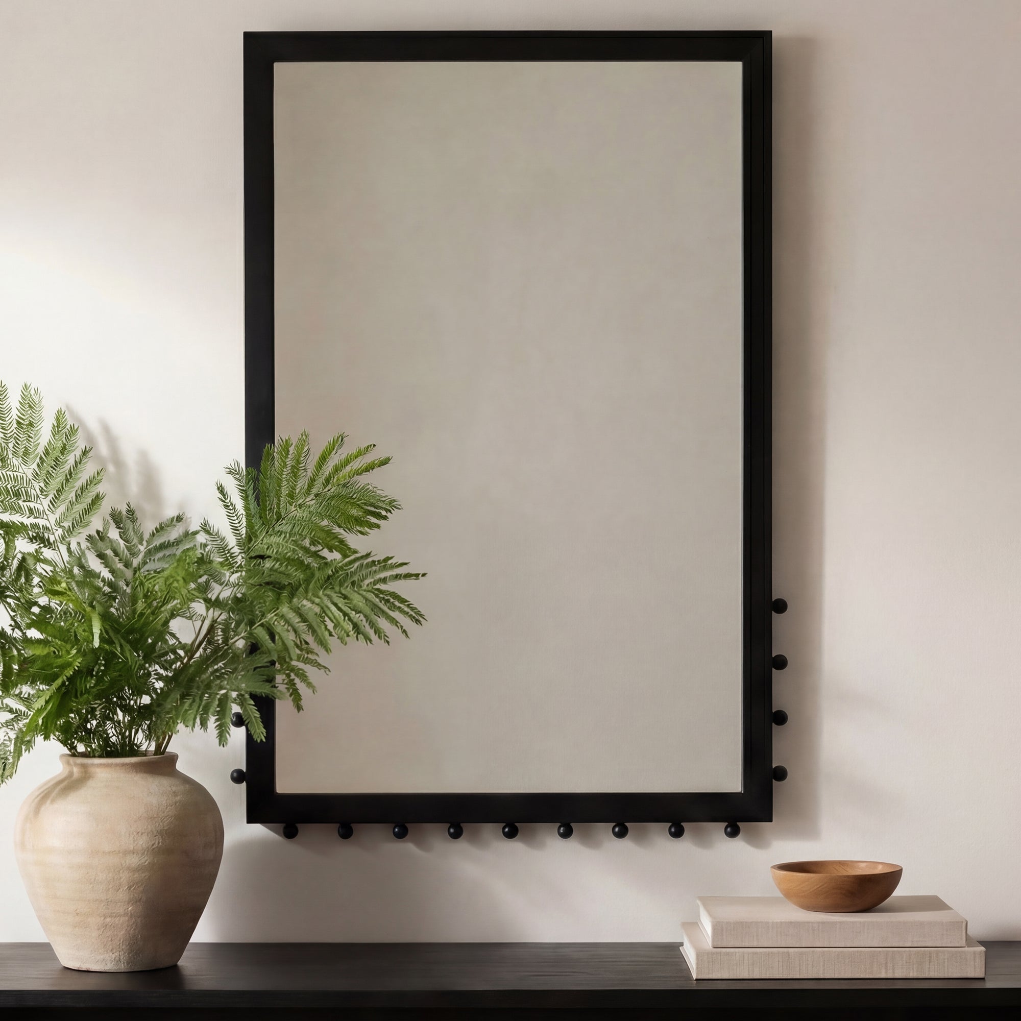 Figaro Wall Mirror Black - 1630Living