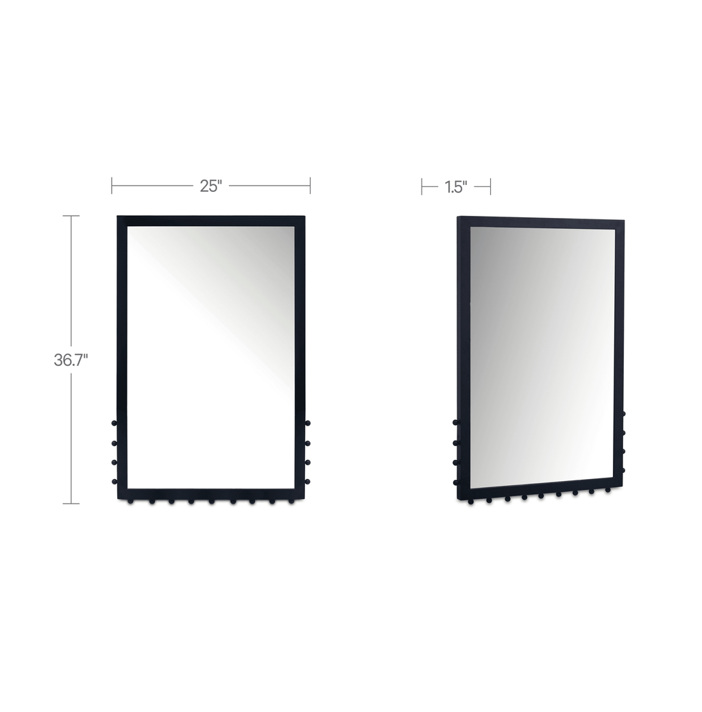 Figaro Wall Mirror Black - 1630Living