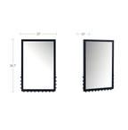 Figaro Wall Mirror Black - 1630Living