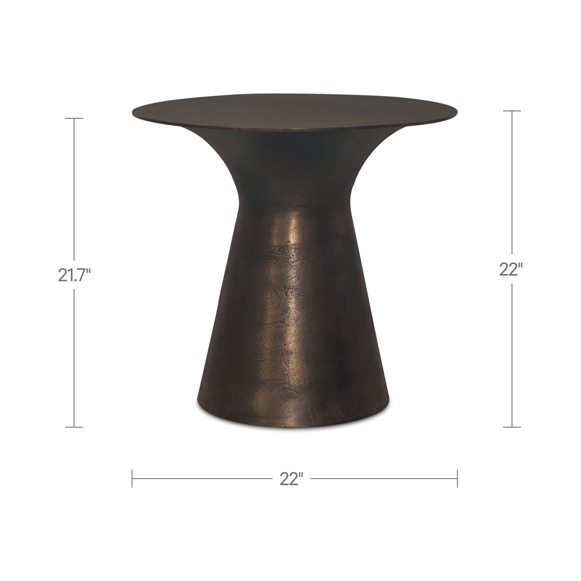 Bardo Outdoor Side Table Deep Bronze - 1630Living