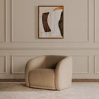 Faye Accent Chair Beige Boucle - 1630Living