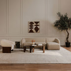 Faye Right Sectional Beige Boucle - 1630Living