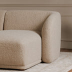 Faye Right Sectional Beige Boucle - 1630Living