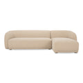 Faye Right Sectional Beige Boucle - 1630Living