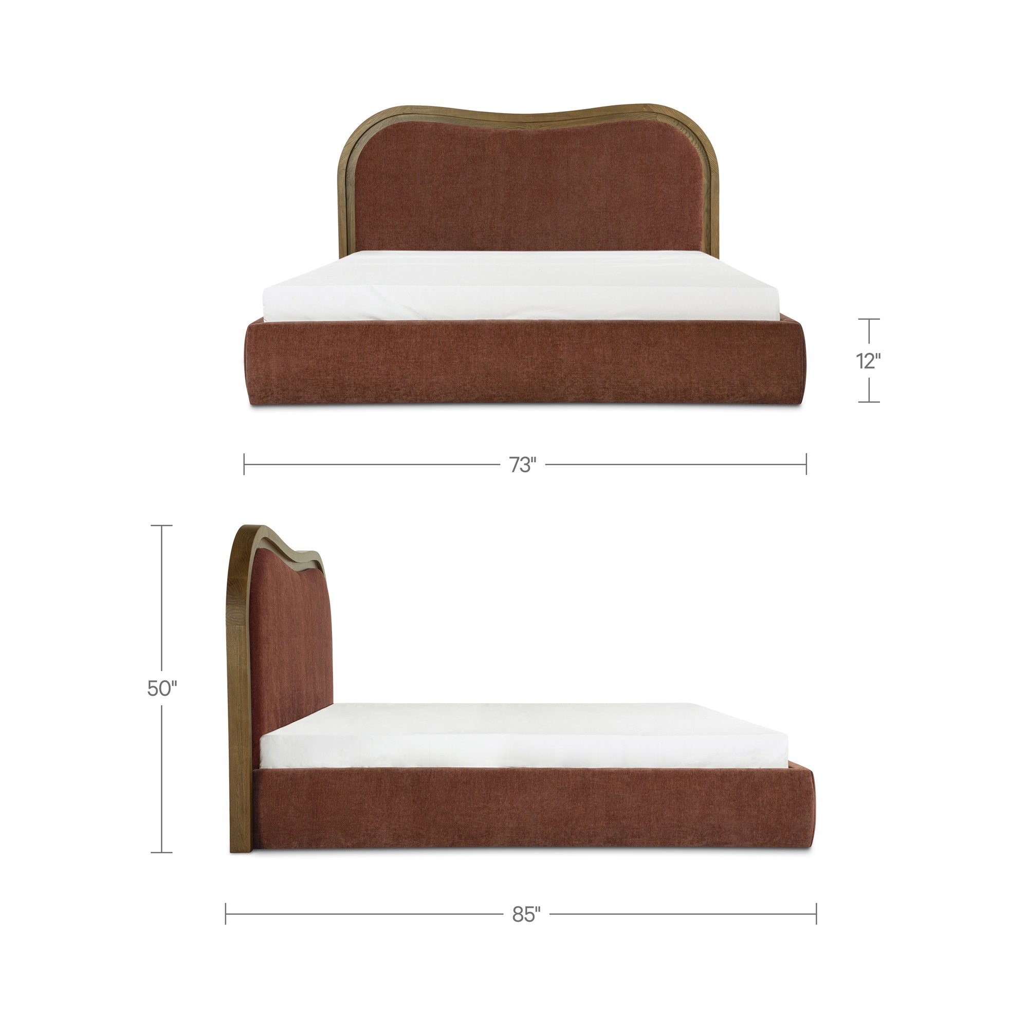 Camilla Queen Bed Chestnut - 1630Living