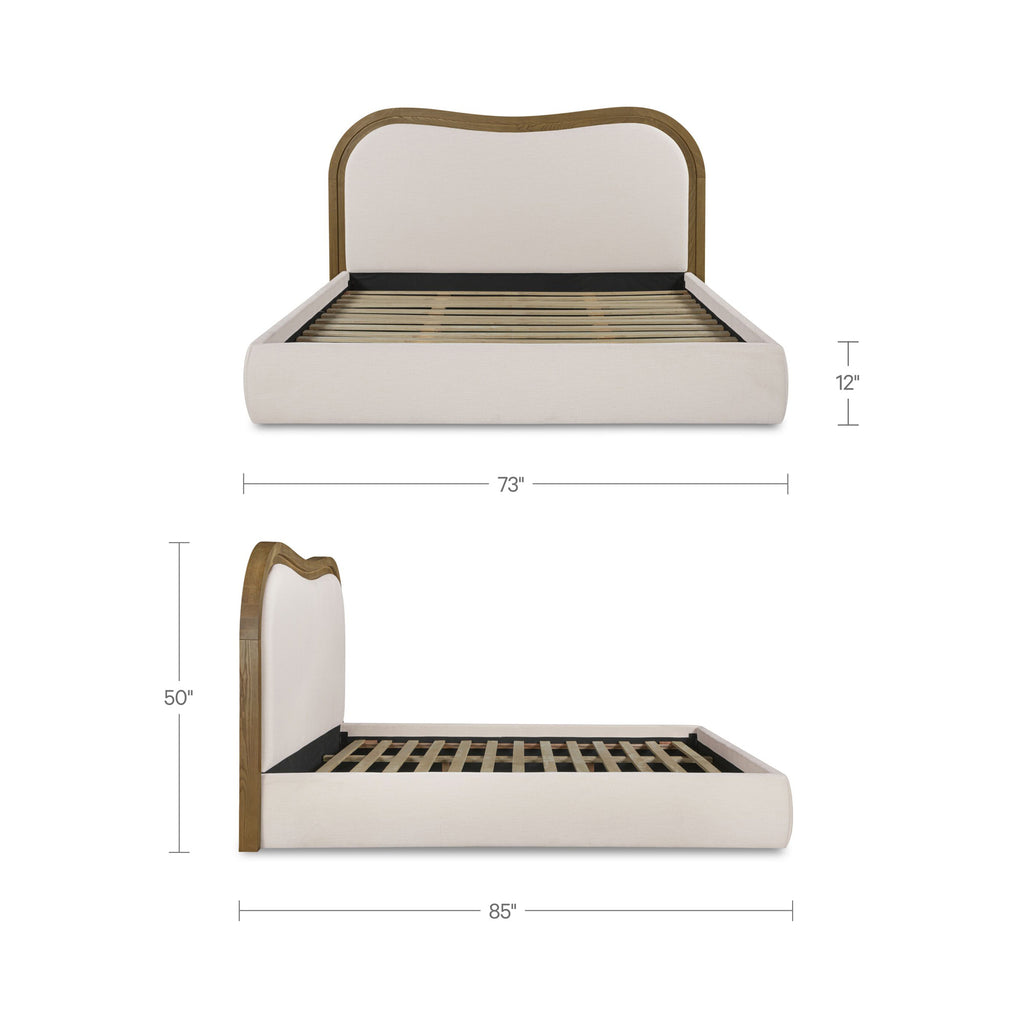 Camilla Queen Bed Oat - 1630Living