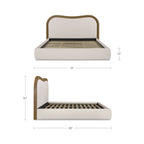 Camilla Queen Bed Oat - 1630Living