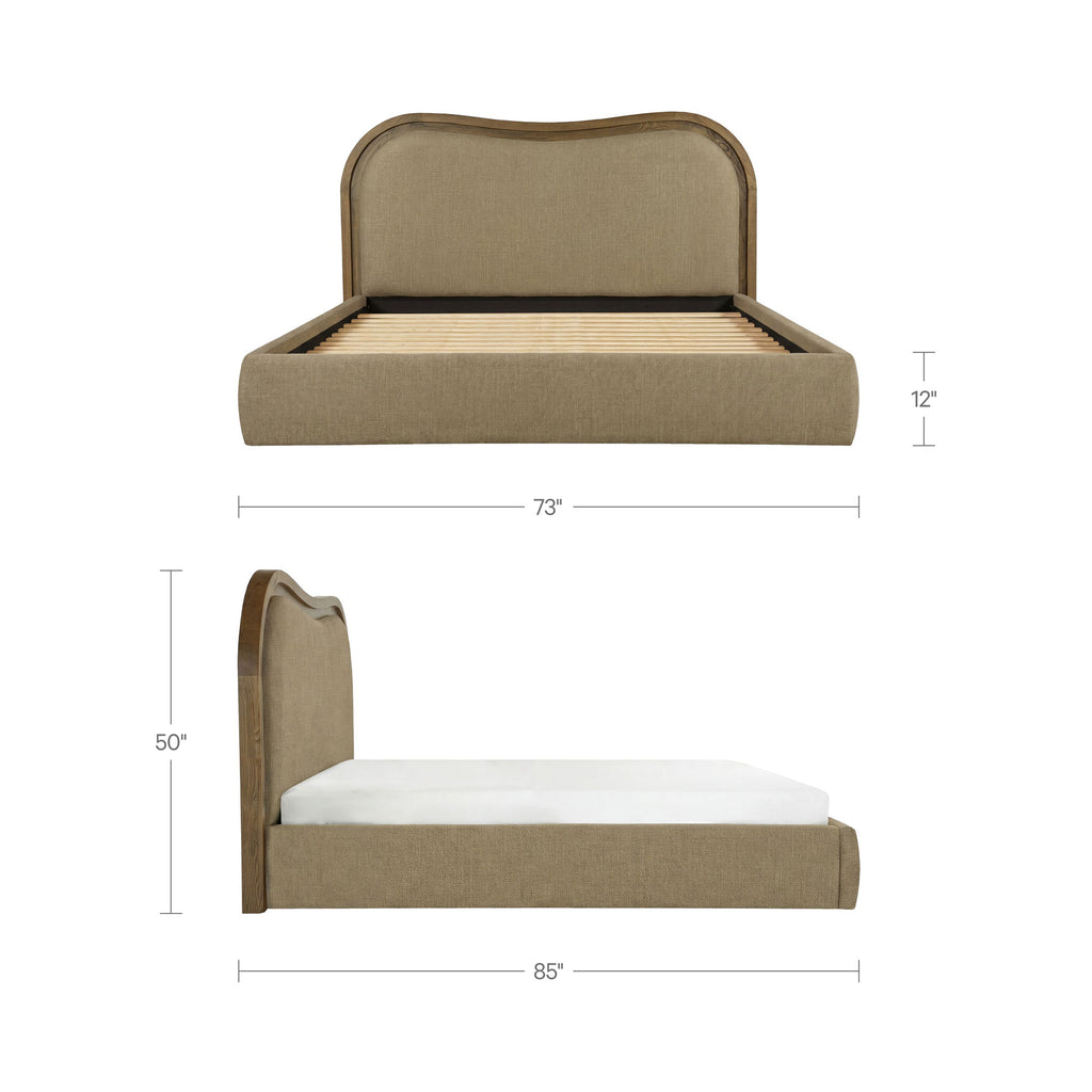 Camilla Queen Bed Green - 1630Living