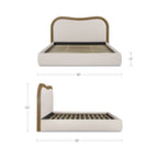 Camilla King Bed Oat - 1630Living