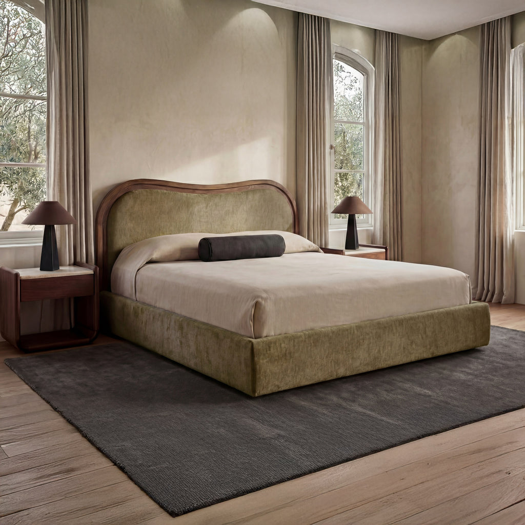 Camilla King Bed Green - 1630Living