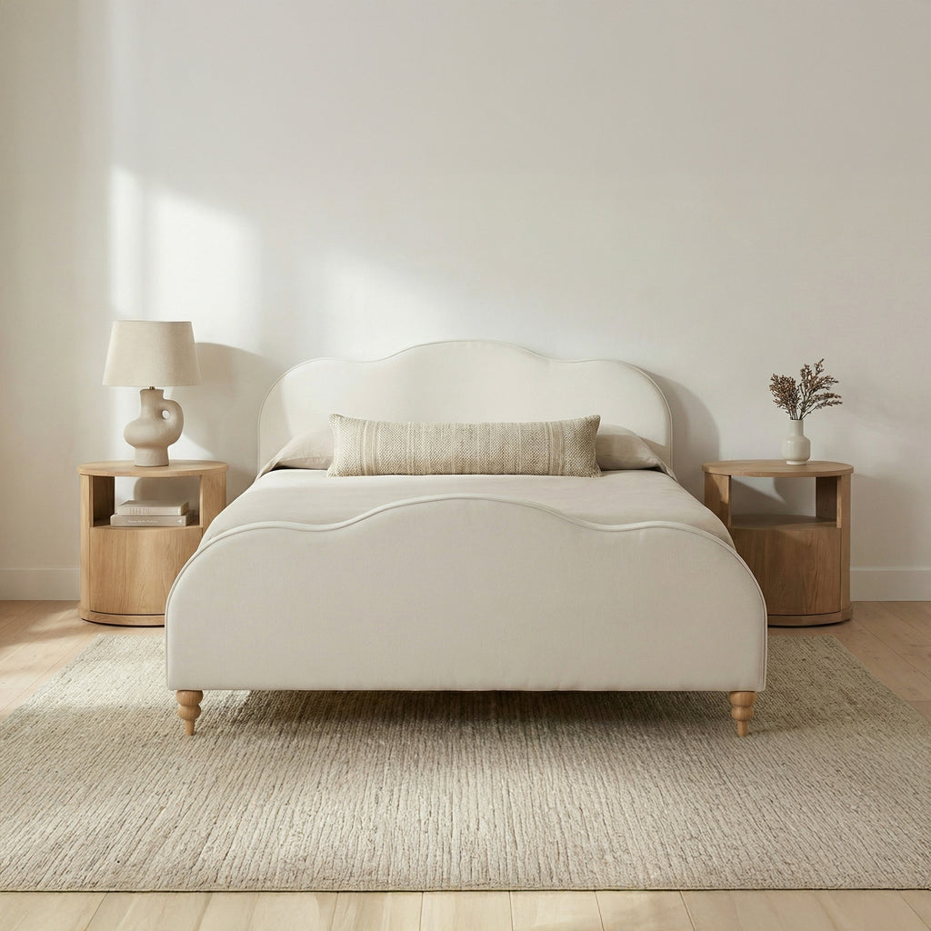 Jacqueline King Bed Cream - 1630Living