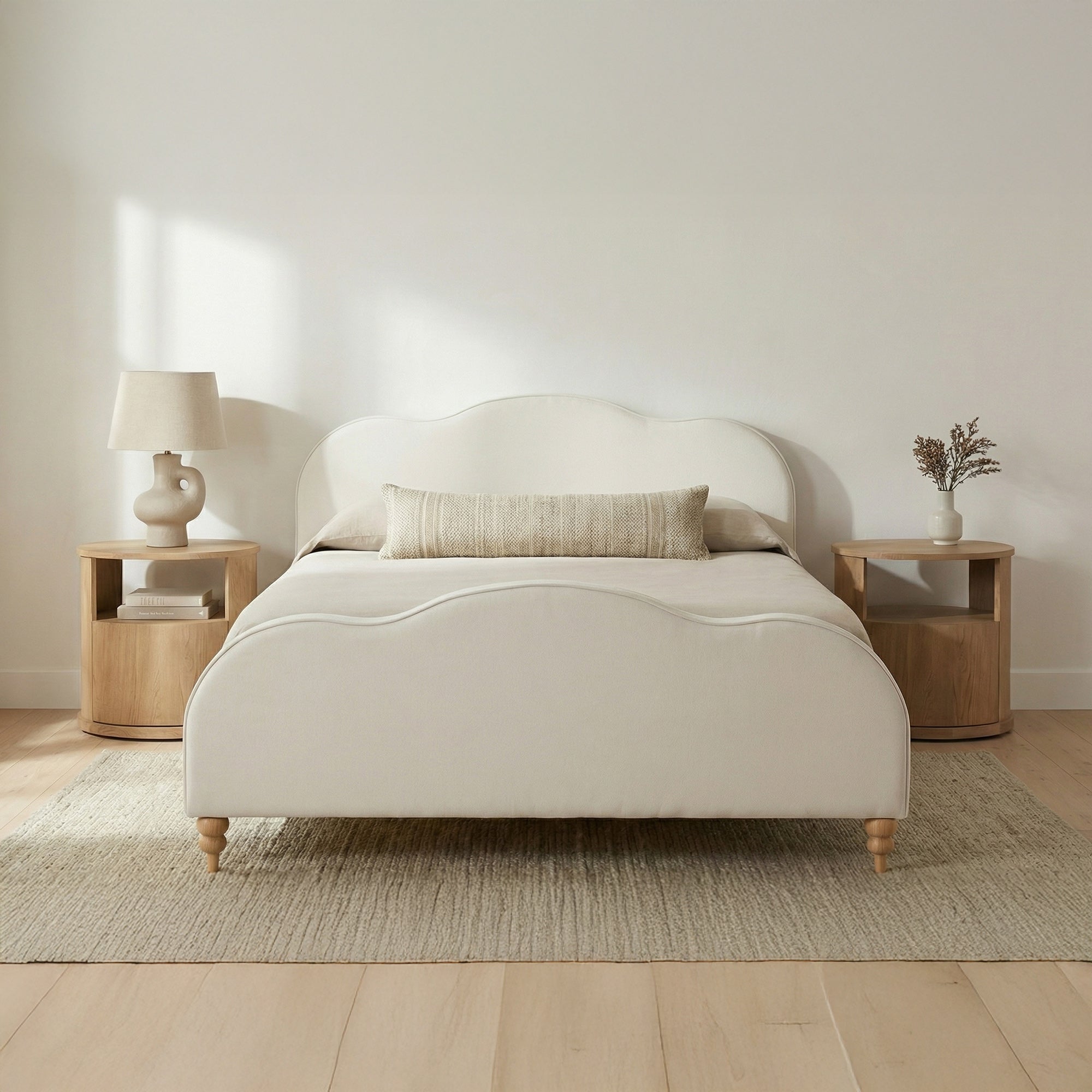 Jacqueline Queen Bed Cream - 1630Living