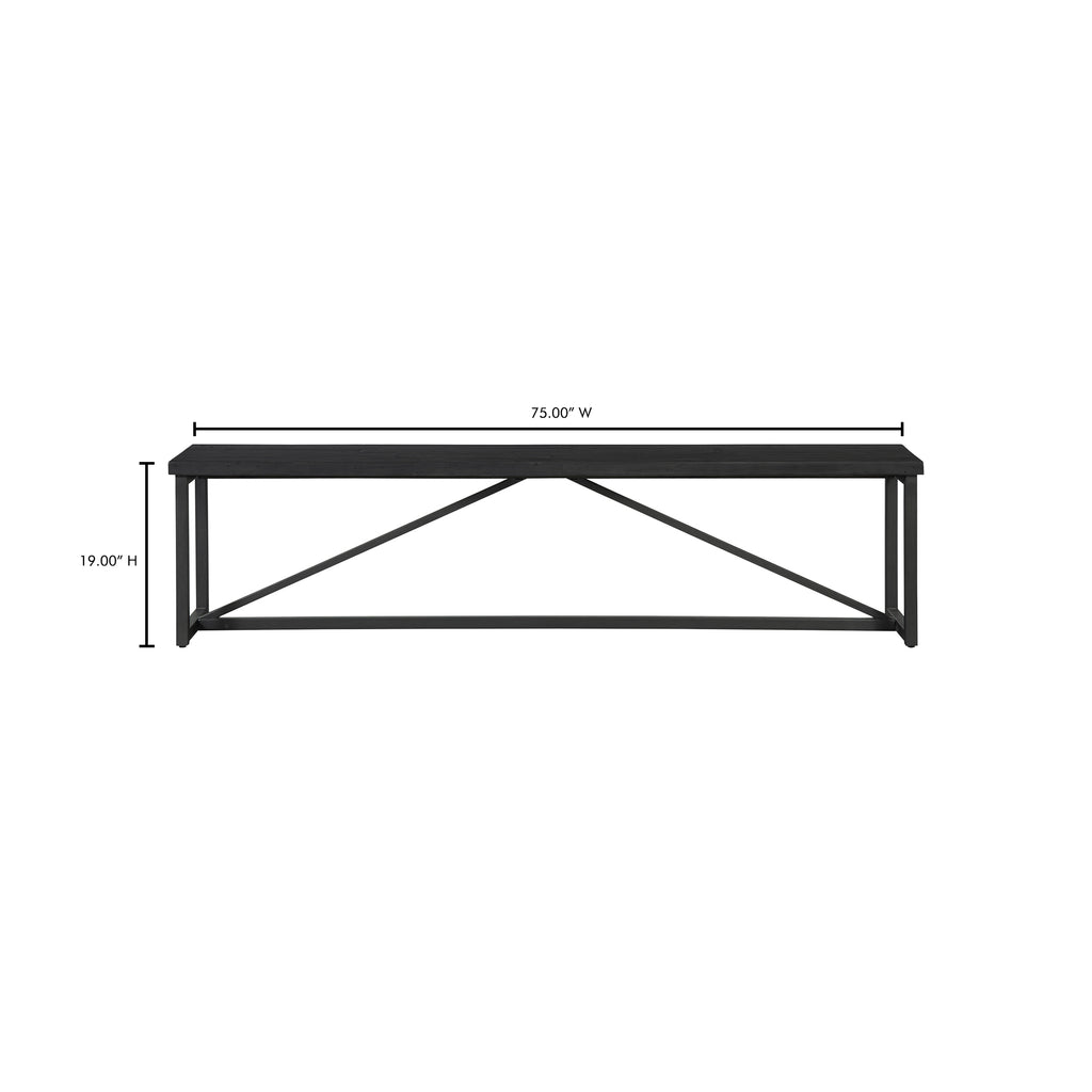 Sierra Bench Black - 1630Living