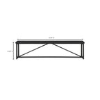 Sierra Bench Black - 1630Living