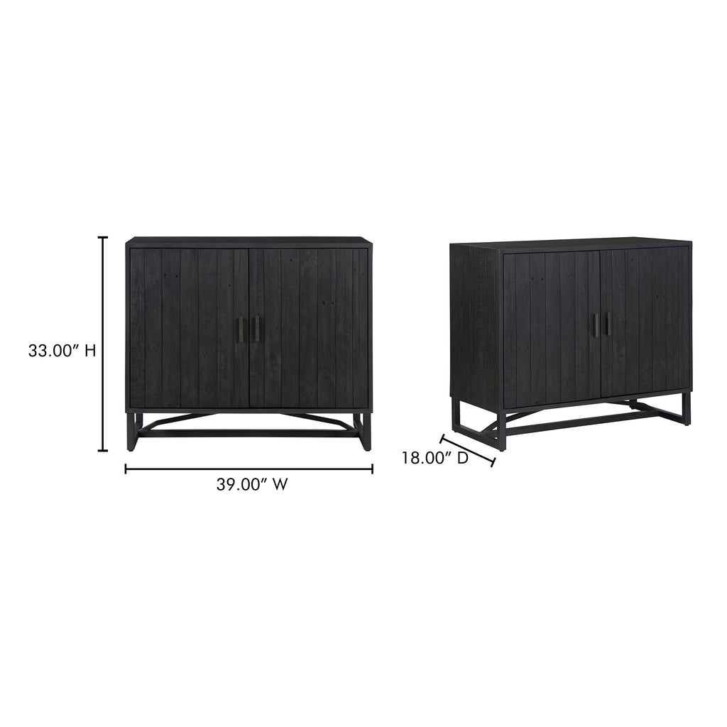 Sierra 2 Door Cabinet Black - 1630Living