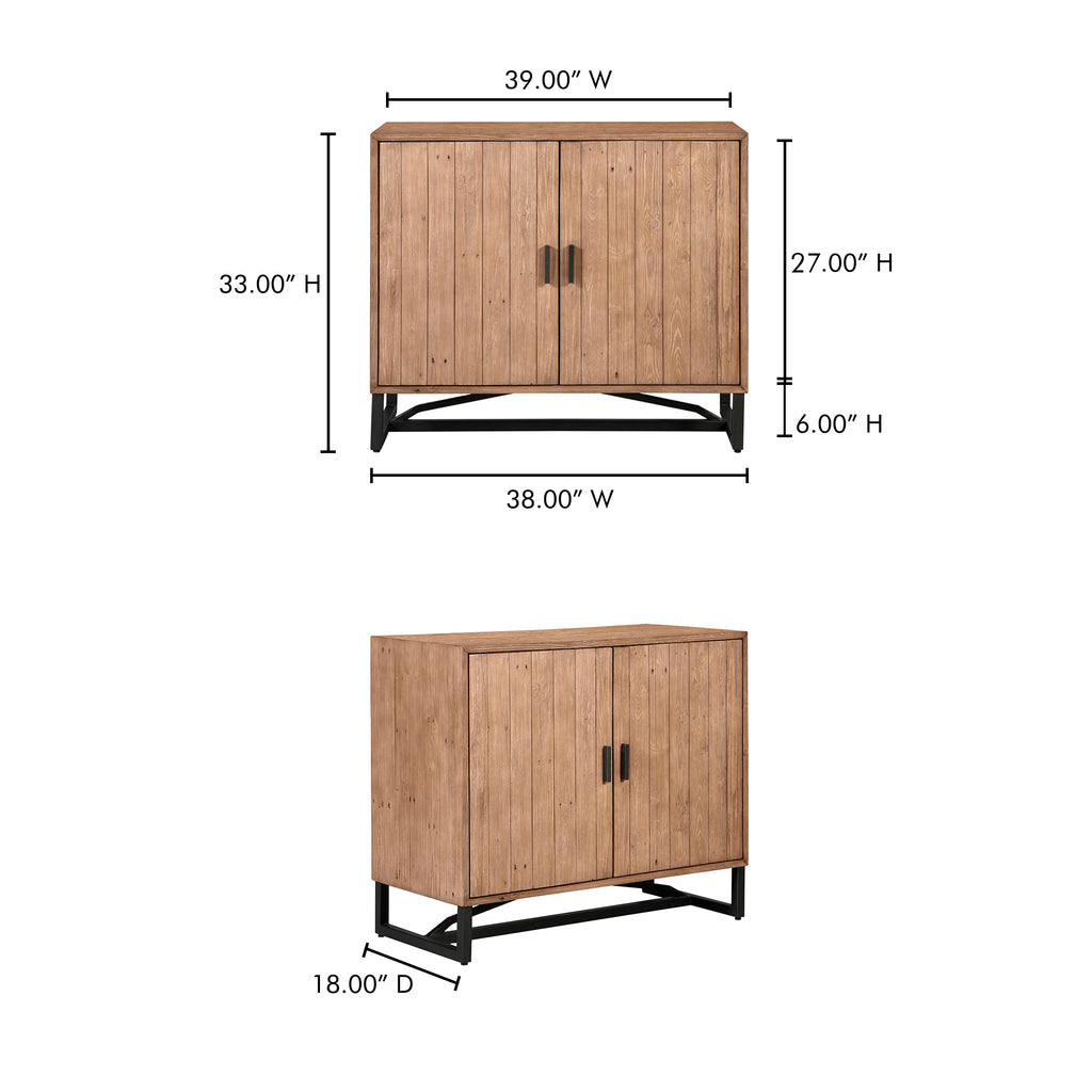 Sierra 2 Door Cabinet Natural - 1630Living