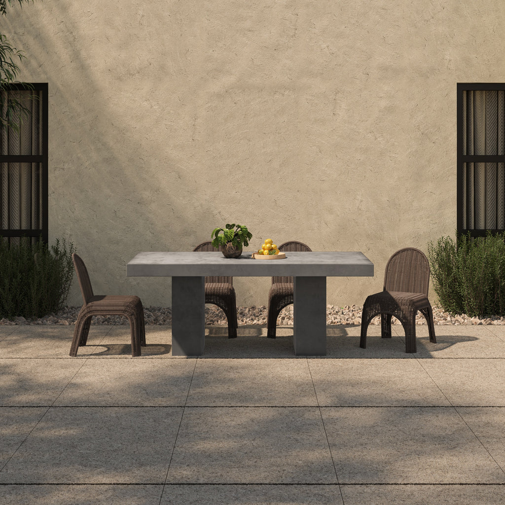 Kendall Outdoor Dining Chair Brown - Set of Two - 1630Living